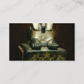 Statuette einer Sphinxes Königs Tuthmosis III, Visitenkarte (Rückseite)