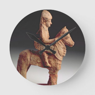 Statuette eines bewaffneten Reiters, Byblos, 8.-. Runde Wanduhr