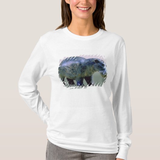 Statuette eines Hippopotamus T-Shirt (Vorderseite)