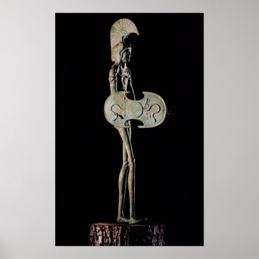 Statuette eines Kriegers, etruskisch Poster (Vorne)