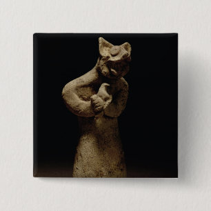 Statuette eines Löwe-Köpfigen Dämons, Button