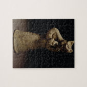 Statuette eines Löwe-Köpfigen Dämons, Puzzle (Horizontal)