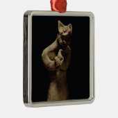 Statuette eines Löwe-Köpfigen Dämons, Silbernes Ornament (Rechts)