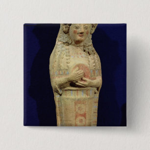 Statuette eines Musikers Button