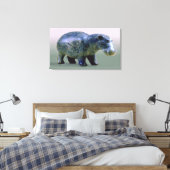 Statuette eines Nilpferds Leinwanddruck (Insitu (Schlafzimmer))