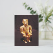 Statuette eines Sitzenden, Quimbaya Postkarte (Stehend Vorderseite)