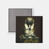 Statuette eines Sphinx von König Tuthmosis III, Ne Magnet (Vorderseite/Rückseite)