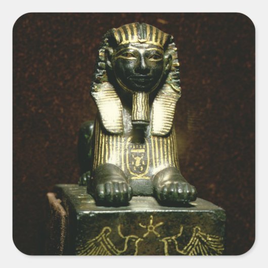 Statuette eines Sphinx von König Tuthmosis III, Ne Quadratischer Aufkleber (Vorderseite)