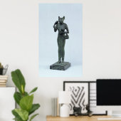 Statuette of the goddess Bastet Poster (Heimbüro)