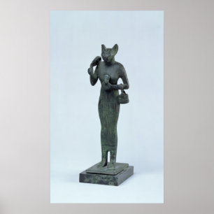 Statuette of the goddess Bastet Poster