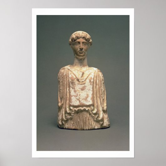 Statuette Persephone, Attic, c.500 BC (Terrakot) Poster (Vorne)