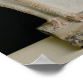 Statuette von Amenophis IV und Nefertiti Poster (Ecke)