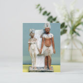 Statuette von Amenophis IV und Nefertiti Postkarte (Stehend Vorderseite)