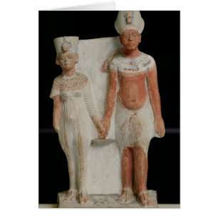 Statuette von Amenophis IV und von Nefertiti