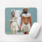 Statuette von Amenophis IV und von Nefertiti Mousepad (Mit Mouse)