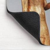 Statuette von König die rote Krone von tragend Mousepad (Ecke)