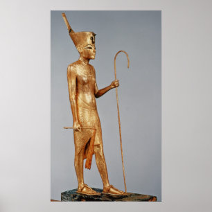 Statuette von König die rote Krone von tragend Poster