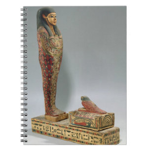 Statuette von Osiris von Iahmes (gemaltes Holz) Notizblock