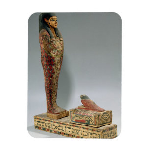 Statuette von Osiris von Iahmes (lackiertes Holz) Magnet