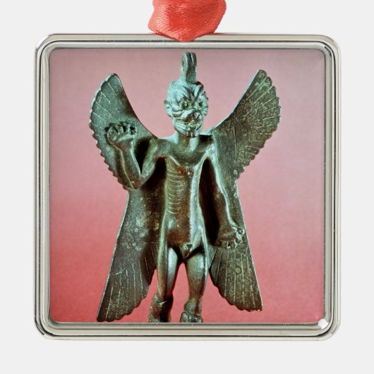 Statuette von Pazuzu, ein Assyrian Winddämon Ornament Aus Metall (Vorne)