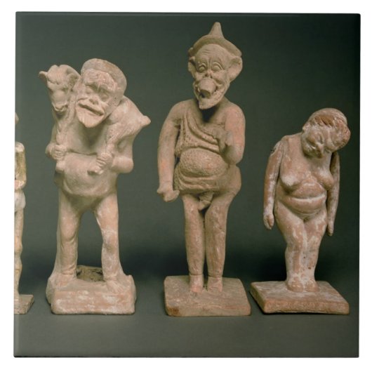 Statuetten der Schauspieler und der Fliese (Vorderseite)