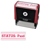 "STATUS: Bezahltes Gummi-Briefmarke Permastempel (Beispiel)