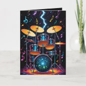 Status Cymbals Drum Set Blank Karte (Vorderseite)