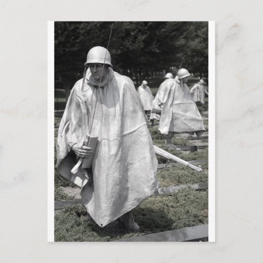 Status der Veteranen aus dem Koreakrieg Postkarte (Vorderseite)
