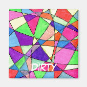 Status-Magnet für Abstrakte Geschirrspüler "Hartgl Magnet (Vorne)