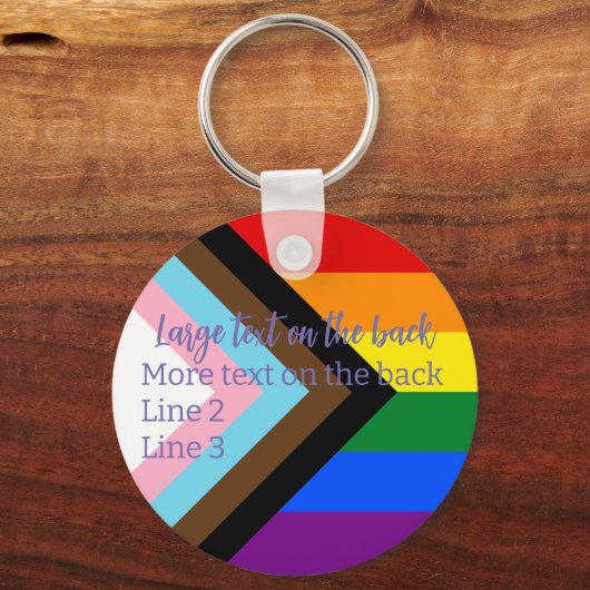 Status-Markierung | Ihr Name | Schlüsselanhänger (Rückseite)