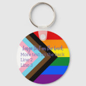 Status-Markierung | Ihr Name | Schlüsselanhänger (Rückseite)