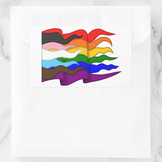 Status-Markierung Rechteckiger Aufkleber (Tasche)