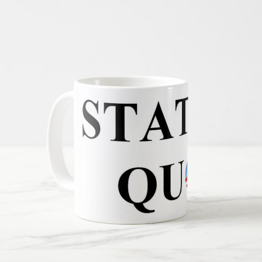 STATUS QUO KAFFEETASSE (Vorderseite Links)