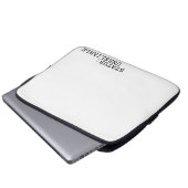 Status Unreliable Minimalist Professional  Laptopschutzhülle (Vorne Knopf)