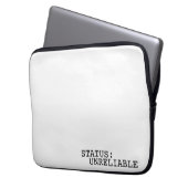 Status Unreliable Minimalist Professional  Laptopschutzhülle (Vorderseite Links)