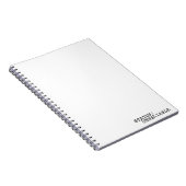 Status Unreliable Minimalist Typographic Spiral Notizblock (Rechte Seite)