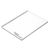 Status Unreliable Minimalist Typographic Spiral Notizblock (Linke Seite)