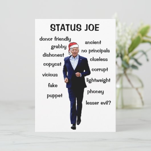 StatusJoe Feiertagskarte (Stehend Vorderseite)