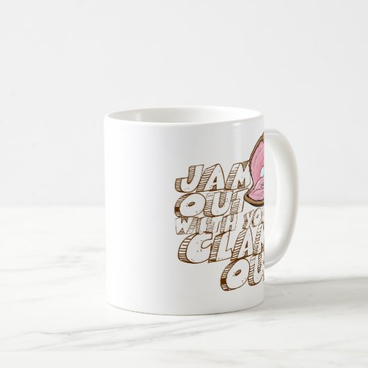 STAU HERAUS MIT IHRER MUSCHEL OUT- KAFFEETASSE (VorderseiteRechts)