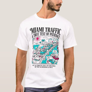 Stau in Miami unter der heißen Sonne T-Shirt