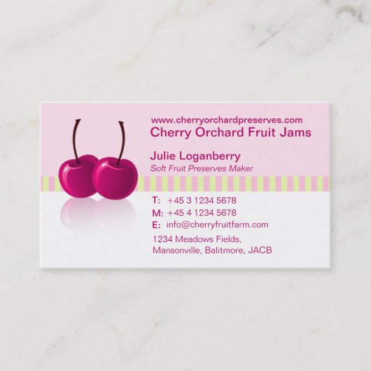 Stau-/KonservenfirmenVisitenkarte der weichen Visitenkarte (Vorderseite)