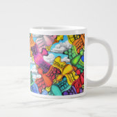 Stau-Tunnel-bohrwagenTasse Jumbo-Tasse (Rechts)