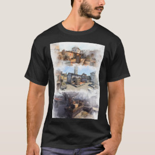 Staub 2 Inferno und Überlauf Wasserfarbe CSGO Kar T-Shirt