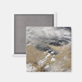 Staub bläst vor der Küste Libyens Magnet (Vorderseite/Rückseite)