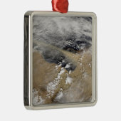 Staub bläst vor der Küste Libyens Silbernes Ornament (Rechts)