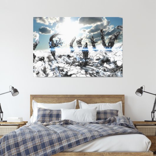 Staub & Design Leinwanddruck (Insitu (Schlafzimmer))