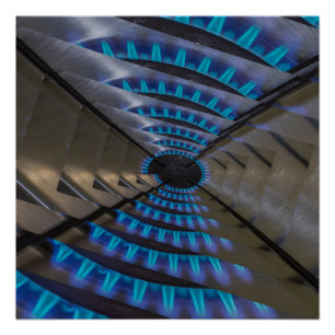 Staub einer Platte des Gases auf glänzenden Plakat Poster