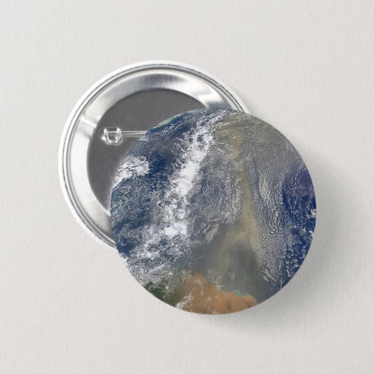 Staub in Richtung Südamerika Button (Vorne & Hinten)