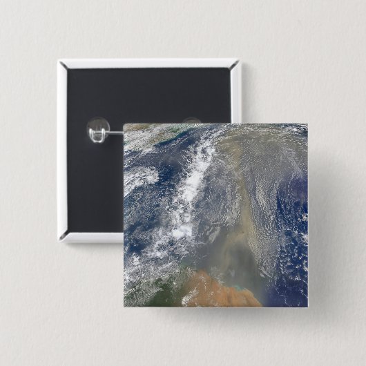 Staub in Richtung Südamerika Button (Vorne & Hinten)