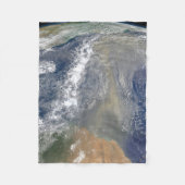Staub in Richtung Südamerika Fleecedecke (Vorderseite)